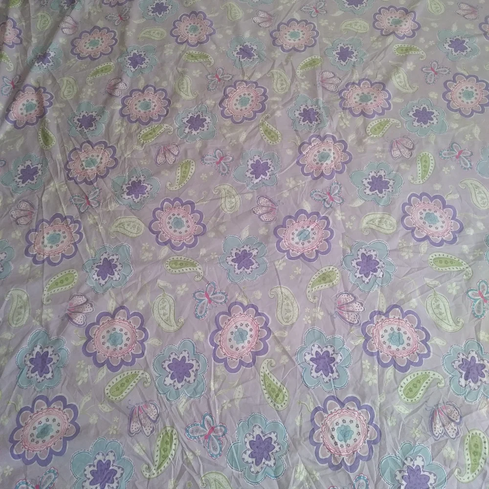 Pottery Barn Kids full/queen duvet cover & 1 pillow sham purple